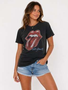 The Rolling Stones 1989 Steel Wheels Tour Graphic T-Shirt
